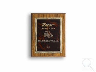 Prodejce roku 2012 (za prodej 34 ks traktorů Zetor)