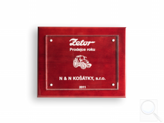 Prodejce roku 2011 (za prodej 35 ks traktorů Zetor)